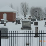 Wills Cemetery covered in snow.